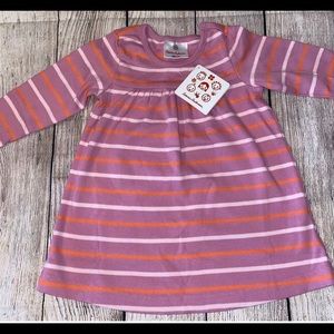 Girls Hanna Andersson stripe yoked play dress new with tags! size 80 (2yrs)